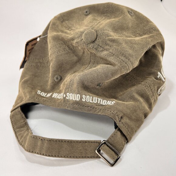 John Deere Strap Back Cap Hat Olive Green Baseball Outdoor Equipment Logo Mens - Picture 15 of 15